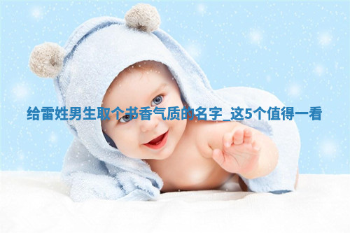 雷姓书香气质的男生名字